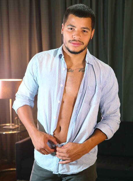 Nice american boys hairy stud Jack Radley and hunky guy Kaden Alexander in hot interracial anal sex