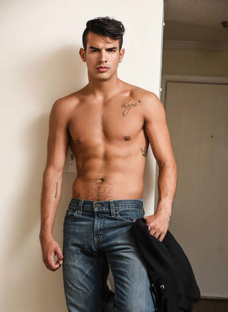 Two american dudes stud Darin Silvers and beefy Leo Fuentes have a hot couple sex