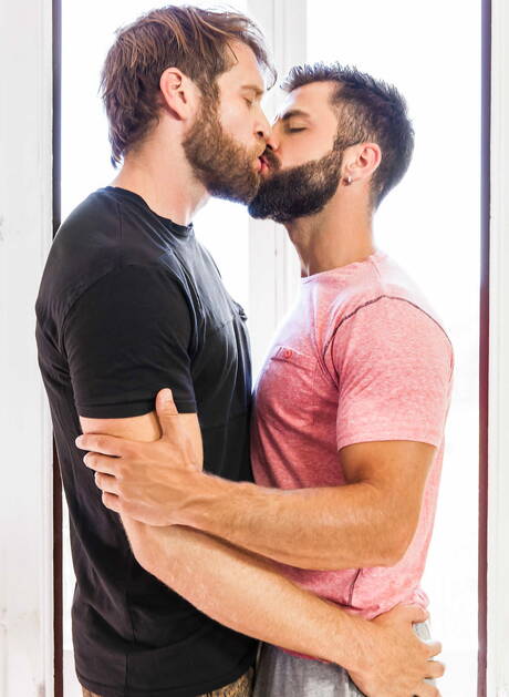 American otter Colby Keller and portuguese tough guy Hector De Silva fuck ass after sucking dick