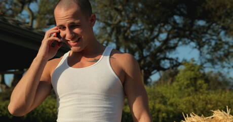 Nice american guys superstud Conner Hastings and tough guy Derrick Dime sucking and fucking each other outside