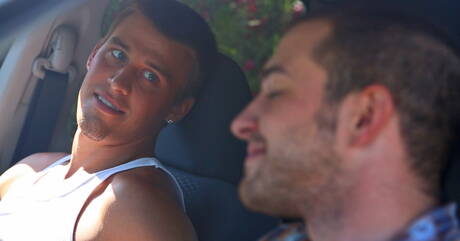 Outdoors Liam, Corbin, Brandon, Christian, Austin licking ass and fingering