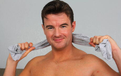 American hot twink Tyler Morgan and irish mature bear Brendan Patrick have anal sex