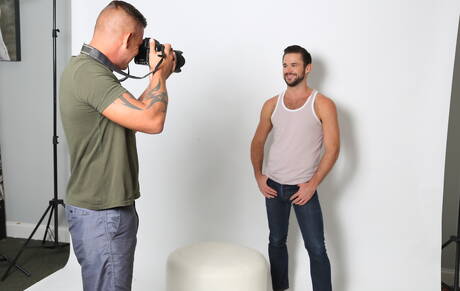 Hot americans, hunky guy Jace Chambers and hairy stud Mike De Marko have a good sex