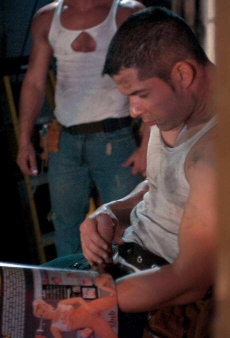 Shameless buddies Brad Rock, Trey Casteel and Mick Powers in hot threesome ass bang