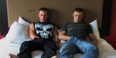 Well-built Wayne and hunky guy Tim have a good anal sex