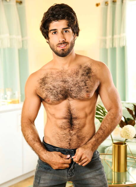 American husky guy Roman Todd and latin hunk Diego Sans make a love