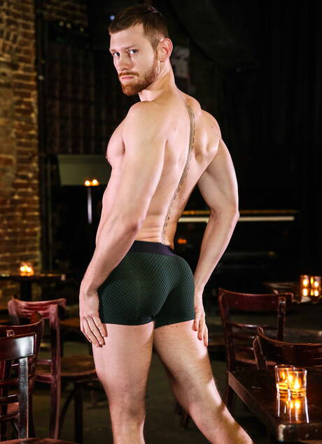 Hot american dudes hairy stud Jacob Peterson and hairy stud Griffin Barrows have a good anal sex