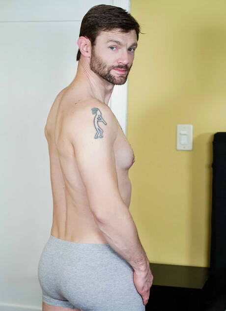 Hot american guys hairy stud Dennis West and hairy stud Jacob Peterson in hot ass bang