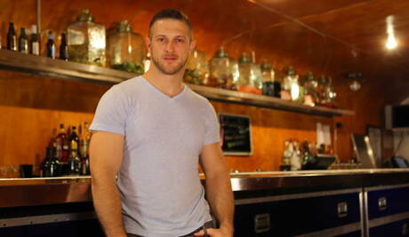 American bull Paul Wagner and british strongman Luke Adams have a hot couple scene