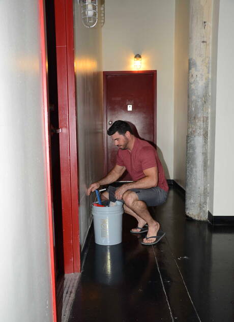 Hot american dudes husky guy Dirk Caber and strongman Billy Santoro have a good sex