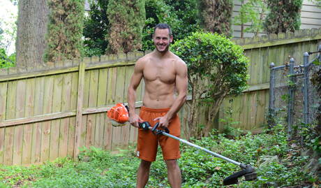 Pretty american guys beefy Sebastian Young and strongman Brenner Bolton have a good anal sex outside