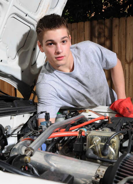 American stars hunky guy Hayden Richards and stud Johnny Rapid make a love outside