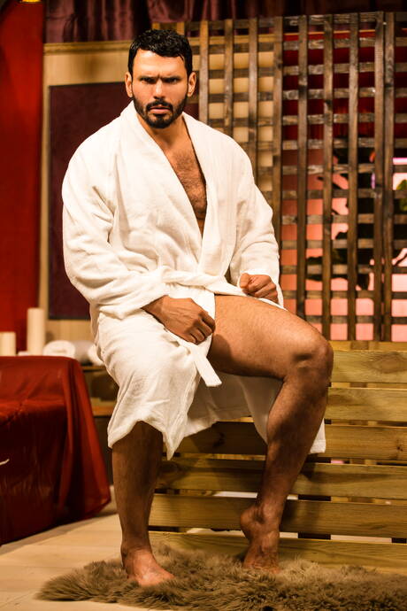 Latin otter Jean Franko and french muscular Chris Loan fuck ass after sucking