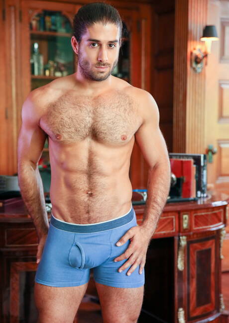 Latino hunk Diego Sans and american beefy Colby Tucker drilling an ass