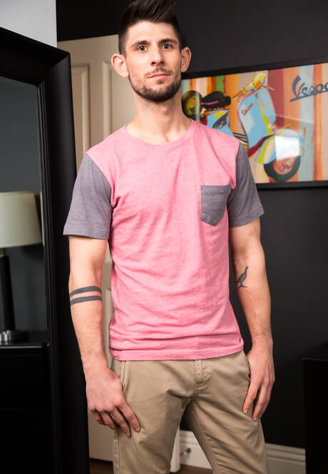 Strongman Bronson Mcqueen undressing and showing his butt