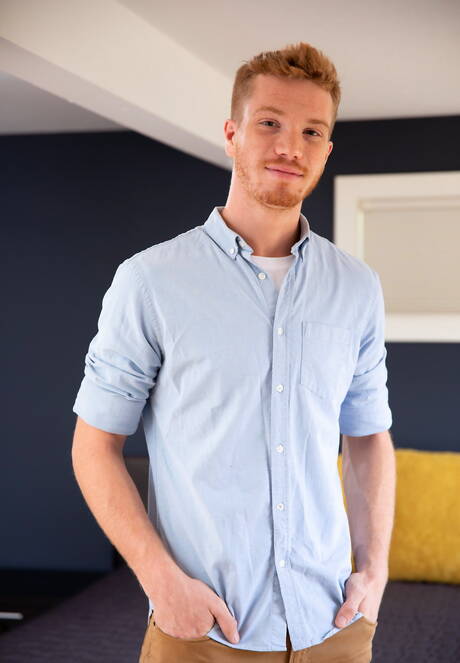 Two american dudes otter Jacob Peterson and young boy Dacotah Red in hot anal sex in the kitchen