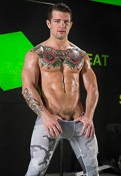 Two american guys hunk Sebastian Kross and well-built Rex Cameron love each other