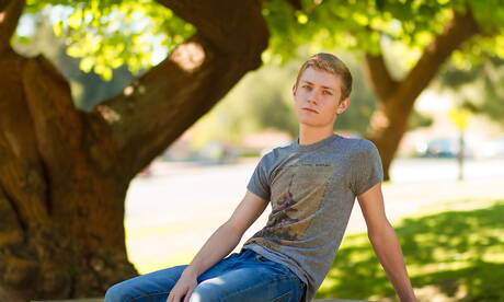 Two american guys stud Josh Brady and beautiful boy Garrett Graves have a good sex outside