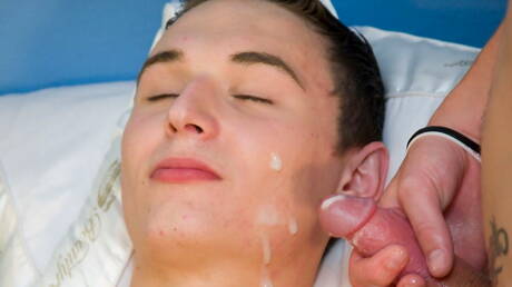 American young Casper Benz and strongman Caden Skie in hot ass fuck action