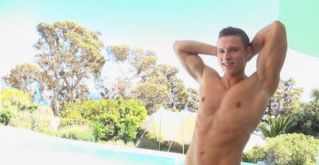 Czech well-built Jon Kael and slovak beautiful boy Dylan Maguire in hot ass fuck action outside