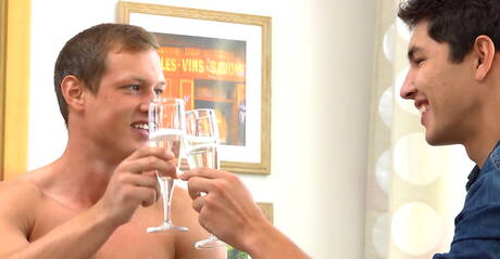 Two czech guys tough guy Antony Lorca and beefy Brian Jovovich fuck ass after blowjob in hot shower