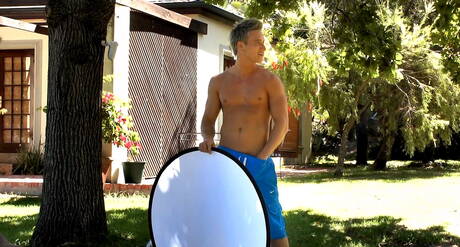 Czech stars stud Andre Boleyn and hunk Billy Cotton in blowjob scene outside