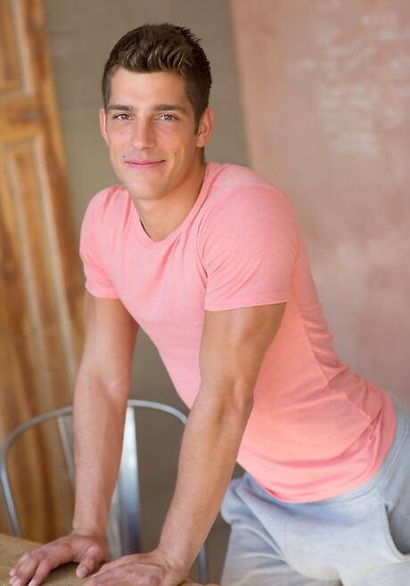 Czech strongman Ariel Vanean shows a strong body