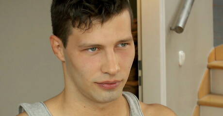 Czech husky guy Emilio Vargas masturbating