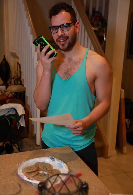 American pornstars tough guy Aston Springs and hairy stud Angel Ventura have anal sex outdoor