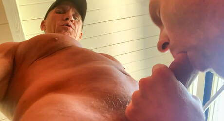 American beefy Dallas Steele and  Taylor Bishop in hard anal sex