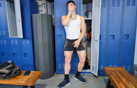 Hot stud Helloojose and sensual dude Dean Dallas in hot ass fuck action