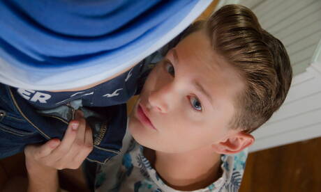 Hot american boys pretty boy Devin Holt and pretty boy Garrett Kinsley in hot ass bang