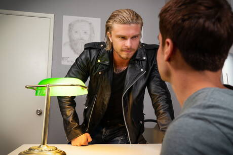 Beefcake Titus and american superstud Blake Ryder in hot ass fuck action