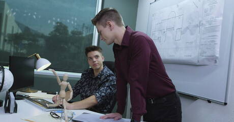 Sexy buddies Trevor Harris, Jayden Marcos and Evan Knoxx in hot groupsex