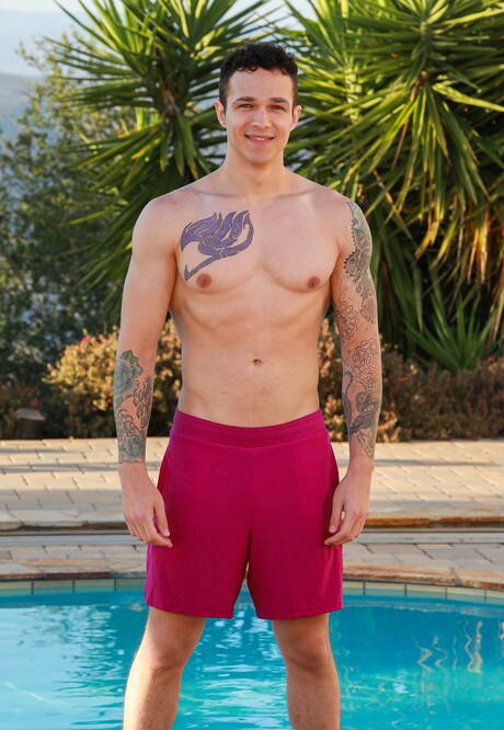 Hot americans, superstud Scott Finn and beautiful boy Jayden Marcos in hot ass fuck action at pool