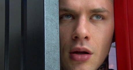 Two american guys pretty boy Zak Bishop and hot bear Lance Charger hard roped in shower