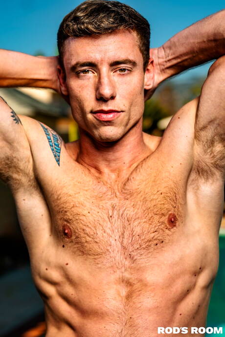 Two american guys husky guy Ty Santana and beefcake Justin Matthews in hot interracial ass fuck action outside