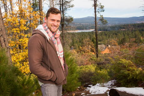 Blake, Brendan, Robbie, Atticus in male gangbang in the pool