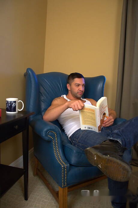 Famous americans, superstud Dominic Pacifico and hunky guy Ian Levine fuck ass after sucking dick