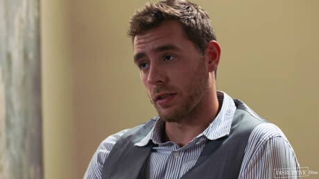 Hot american dudes hunk Dante Colle and beefy Carter Woods fuck ass after blowjob