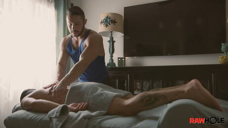 Nice american buddies bull Seth Santoro and husky guy Armond Rizzo have a hot couple scene