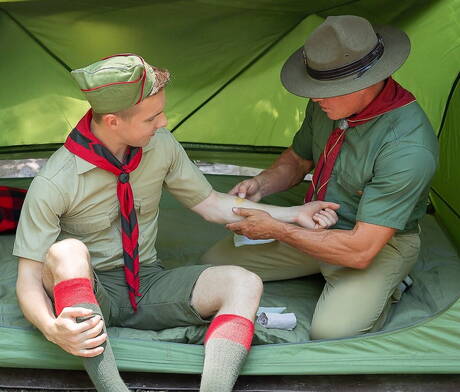 Two american boys hot twink Serg Shepard and bull Tyler Saint in hot ass bang outdoor